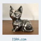 серебряная фигурка кота 925 проба Sterli