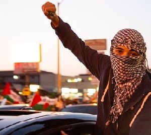 Палестинцы празднуют победу в Дженине 