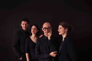 Квартет Авив из Швейцарии в консерватории Штрикер в Тель-Авиве Квартет Авив из Швейцарии в консерватории Штрикер в Тель-Авиве